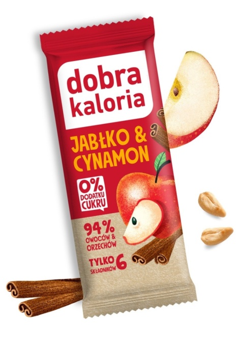 Dobra Kaloria Baton jabłko & cynamon - 35g
