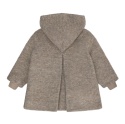Huttelihut wełniany płaszczyk z kapturem dla dziewczynki