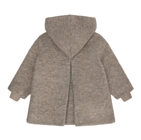 Huttelihut wełniany płaszczyk z kapturem dla dziewczynki