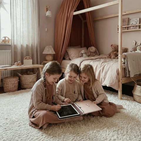 KidBook Tablet Graficzny z kartami pracy do rysowania | Rabbit