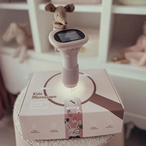 KidLupe Mikroskop dziecięcy | Pastelowy róż