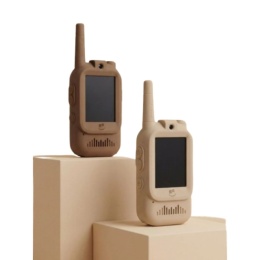 KidTooki Video Walkie Talkie | Beige&Brown
