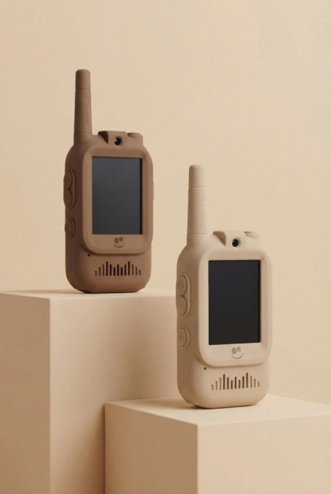 KidTooki Video Walkie Talkie | Beige&Brown