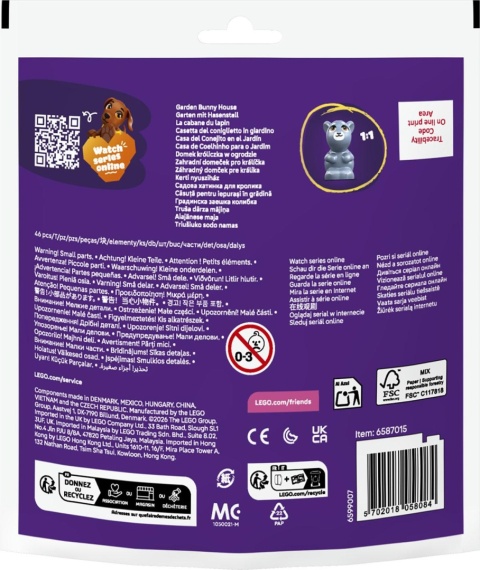 LEGO Friends Domek króliczka w ogrodzie 30722