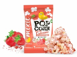 Mixit BIO popcorn do kieszeni | Truskawka (13 g)