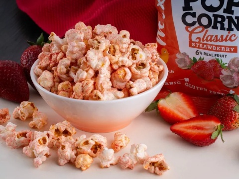 Mixit BIO popcorn do kieszeni | Truskawka (13 g)