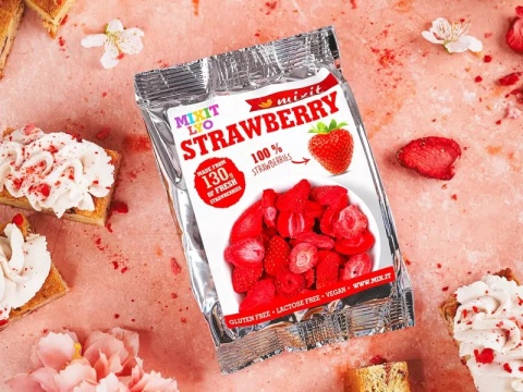 Mixit Chrupiące owoce do kieszeni | Truskawka (13g)