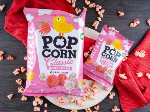Mixit Duży BIO popcorn | Malina (75g)