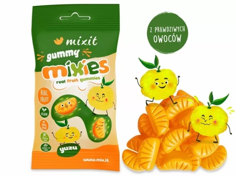 Mixit Owocowe Mixies | naturalne żelki o smaku Yuzu