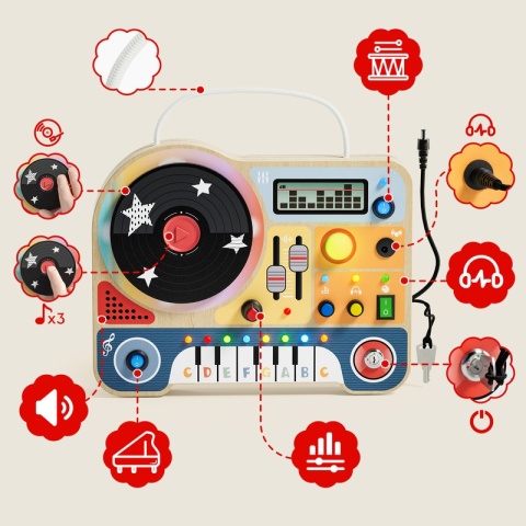 Topbright Interactive Music Board Little DJ 36m+