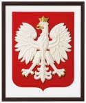 3D Polish Coat of Arms – Official Design in an Elegant Wooden Frame