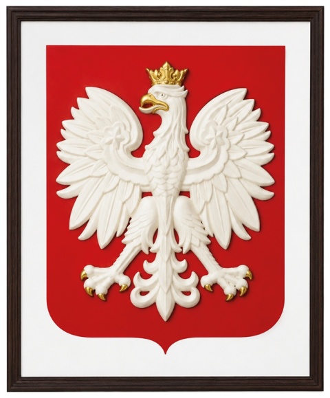 3D Polish Coat of Arms – Official Design in an Elegant Wooden Frame