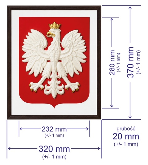 3D Polish Coat of Arms – Official Design in an Elegant Wooden Frame