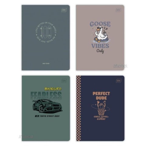 A5/32-Sheet Graph Paper Notebook – "UV Boys" Design (32 Sheets) – 1 Unit (Interdruk)