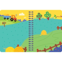 Reusable sticker book. Stick and peel! | On the Farm.