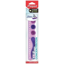 Linijka senspryczna Kidy Learn Concetration 20cm | fiolet MAPED