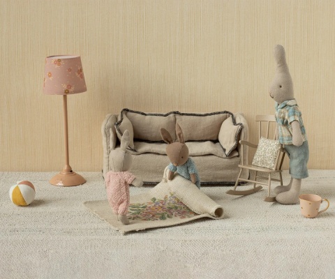 Maileg Carpet for a house with flowers | Big | Doll accessories