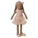Maileg Chocolate brown bunny - ballet costume and pink skirt | size 3
