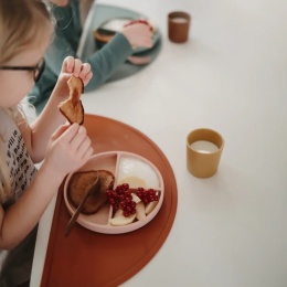 Mushie Silicone Suction Plate | Blush