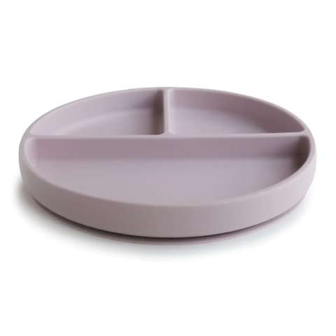 Mushie Talerzyk silikonowy z przyssawką | Soft Lilac