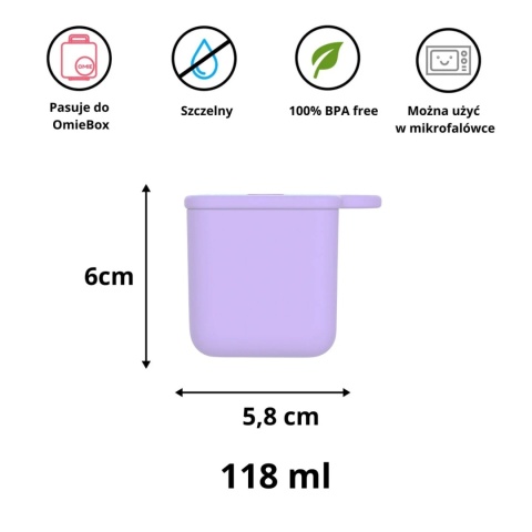OMIE OMIEDIP 2 szczelne pojemniczki | Pink/Purple