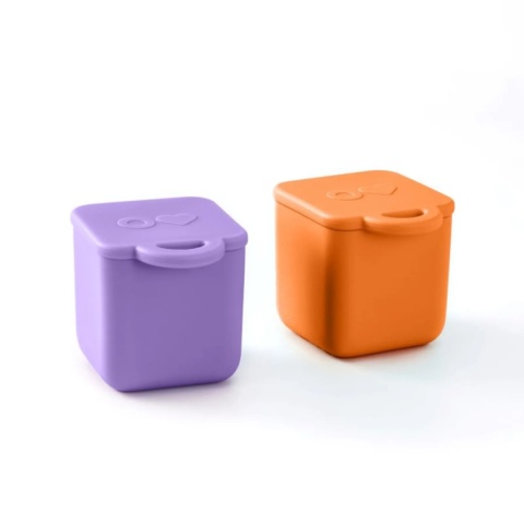 OMIE OMIEDIP 2 szczelne pojemniczki | Purple / Orange