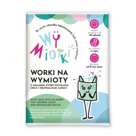 Wymiotki Worki na wymioty z chłonnym wkładem 6 szt.
