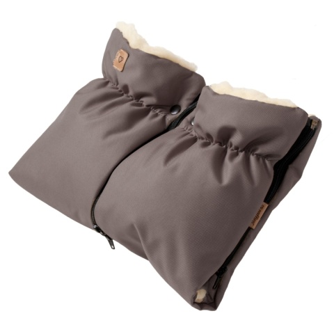 ZAFFIRO Two-piece stroller muffs, Nordico wool | taupe