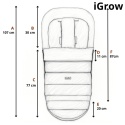 ZAFFIRO Śpiworek iGrow 0-36m wełna | Nordico taupe