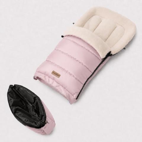 ZAFFIRO Śpiworek iGrow 0-36m wełna premium | Aspen baby pink