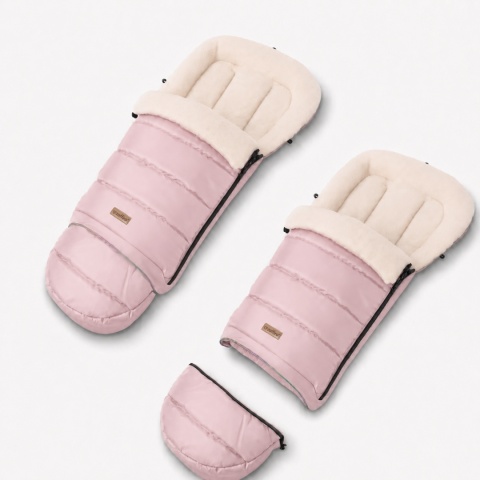 ZAFFIRO Śpiworek iGrow 0-36m wełna premium | Aspen baby pink
