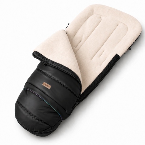 ZAFFIRO iGrow sleeping bag | Aspen premium wool black