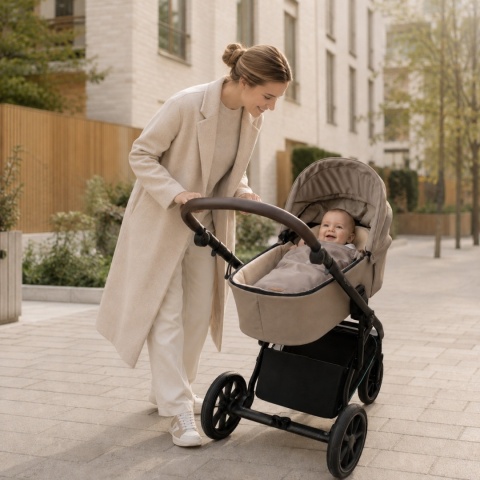 Zaffiro Śpiworek Mini Aspen 0-12m | beige