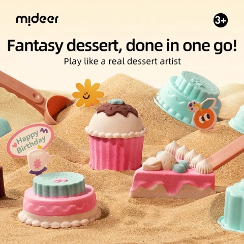 mideer Piasek magiczny z piaskownicą | słodkości