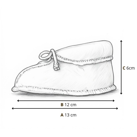 Zaffiro Buciki dziecięce Wełna premium Grey
