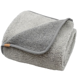 Zaffiro Koc 100% wełna - Baranek 100x150 Grey