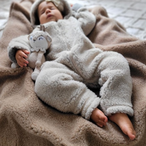 Zaffiro Jumpsuit 100% wool - Beige Sheep
