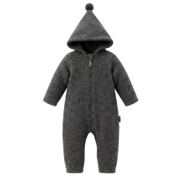 Zaffiro Kombinezon wełniany dla dzieci wełna premium | Sierra anthracite