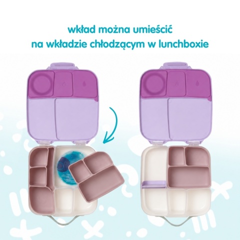 b.box Silikonowy wkład do lunchboxa z dodatkowymi przegródkami | Forest