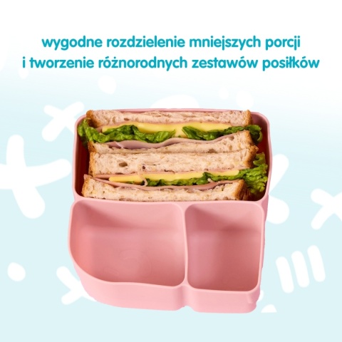 b.box Silikonowy wkład do lunchboxa z dodatkowymi przegródkami | Forest