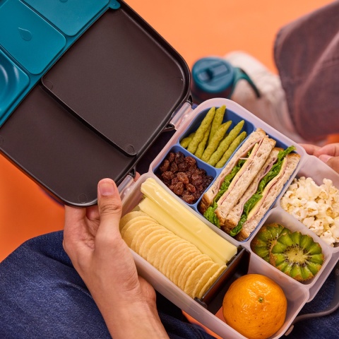 b.box Silikonowy wkład do lunchboxa z dodatkowymi przegródkami | Ocean