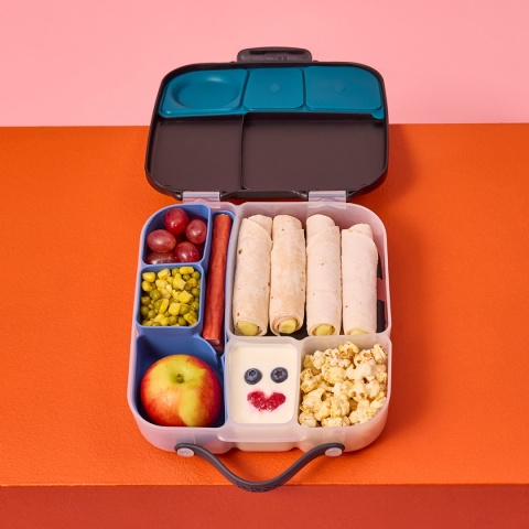 b.box Silikonowy wkład do lunchboxa z przegrodą na sztućce | Ocean