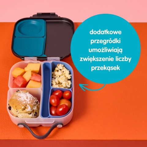 b.box Silikonowy wkład do mini lunchboxa z przegrodą na sztućce | Berry