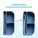 b.box Silikonowy wkład do mini lunchboxa z przegrodą na sztućce | Berry